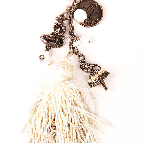 POGGI SLATE GRAY EVENING NECKLACE | WOMENS - Picture 3 of 4